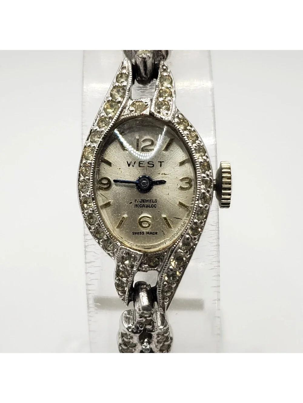 Vintage West Mechanical Swiss Made Watch Women For Parts Or Repair